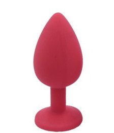 Plug rouge bijou cristal Medium - DB-RY068CRED